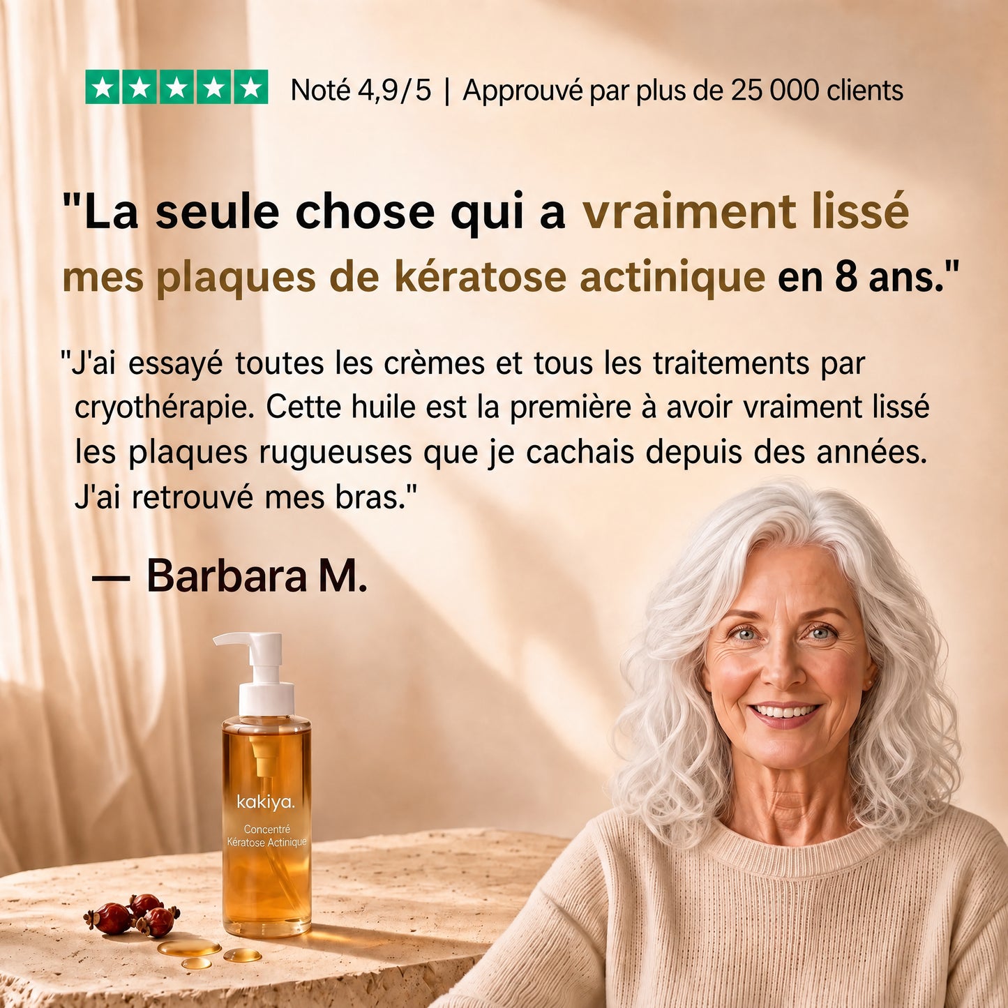 KAKIYA HUILE CORPORELLE CORRECTRICE — KÉRATOSE ACTINIQUE