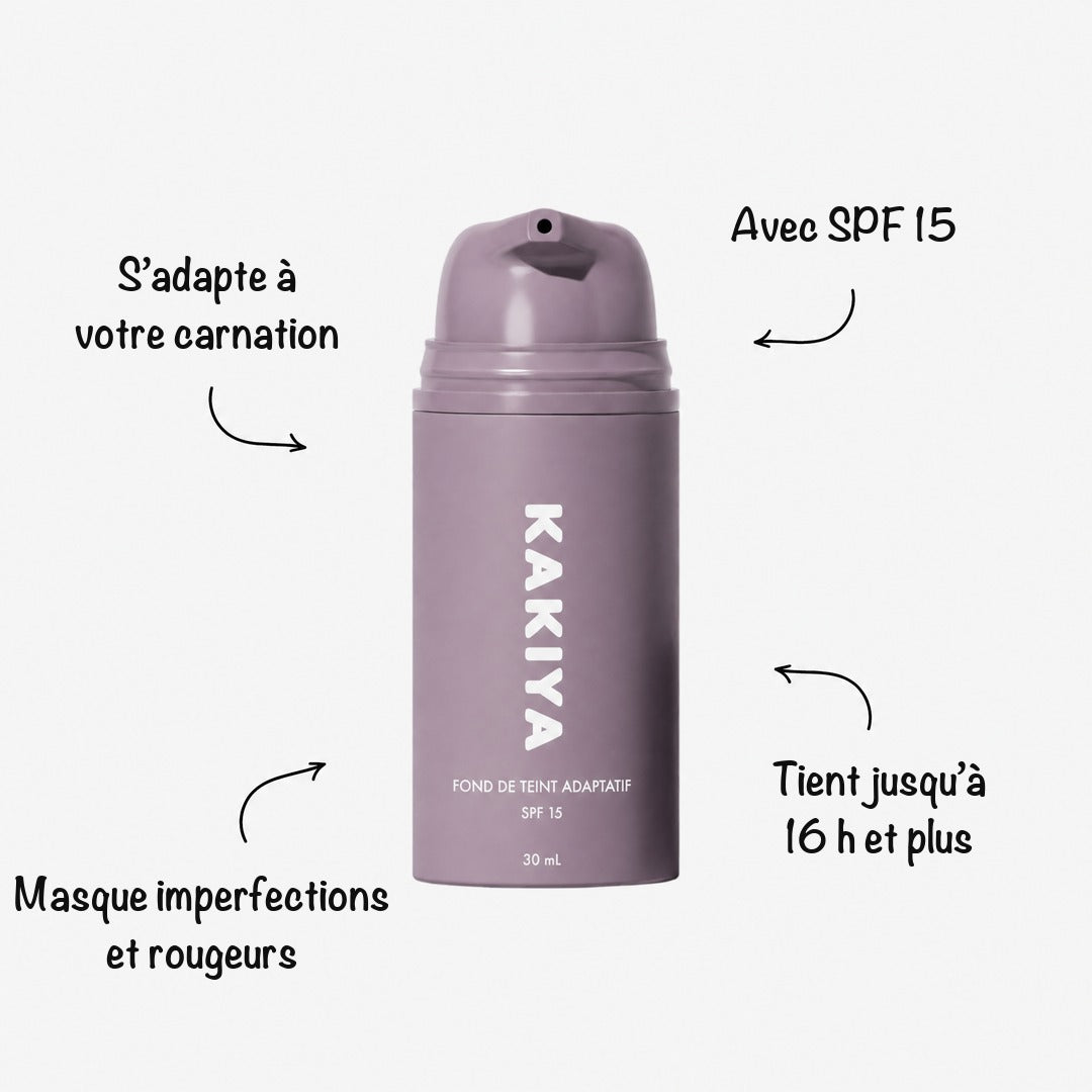 Fond de teint Kakiya : s’adapte à votre carnation, SPF 15